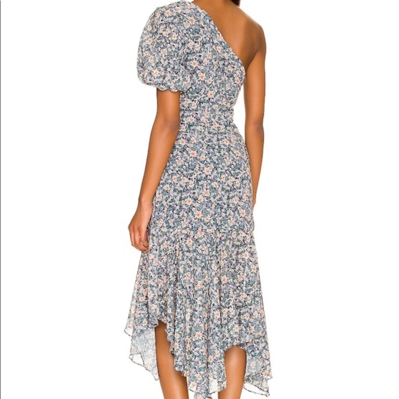 Revolve Santorini Dress in Blue Peach Multi Floral - Picture 3 of 3